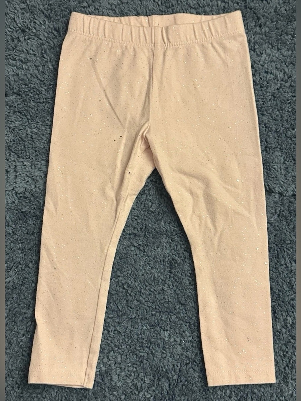 Jumping Beans Toddler Girls Size 2T Pink Sparkle Stretch Elastic Waist Leggings